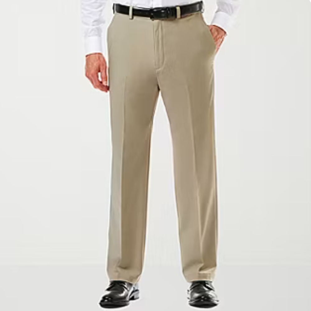HAGGAR Cool 18 Pro Classic Fit Comfort 4-Way Pant Stretch Size 38x32 NEW